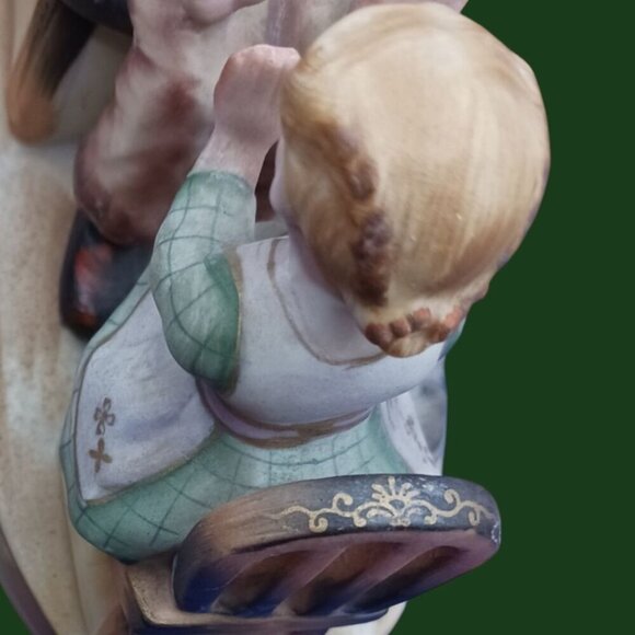 Shafford vtg grandpa & grandaughter Figurine "Pat- A -Cake" Scene Collectible m - Picture 6 of 14